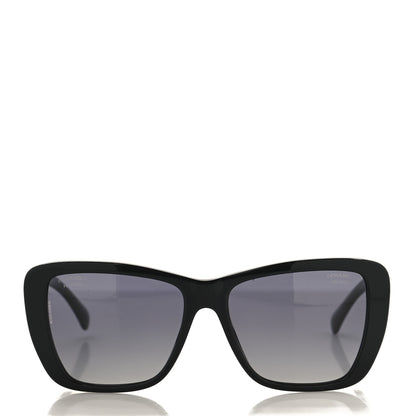Chanel Acetate Polarized Butterfly Sunglasses 71548 Black 2 of 7
