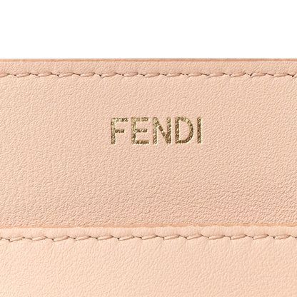 Fendi Vitello Seta Shiny Nappa Medium Peekaboo I SEE U Satchel  Ghiaia Light Rose 9 of 14
