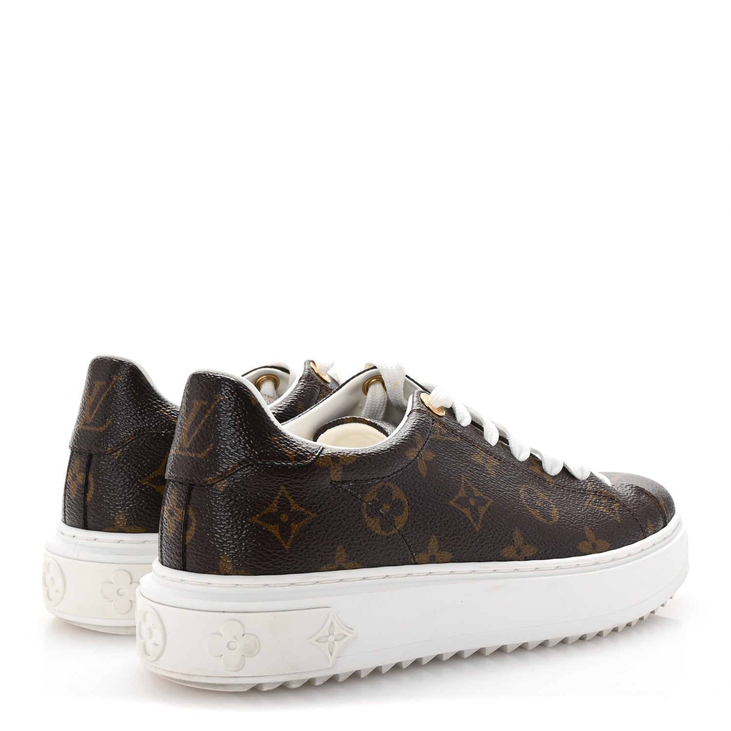 Louis Vuitton Monogram Time Out Sneakers 38 5 of 9