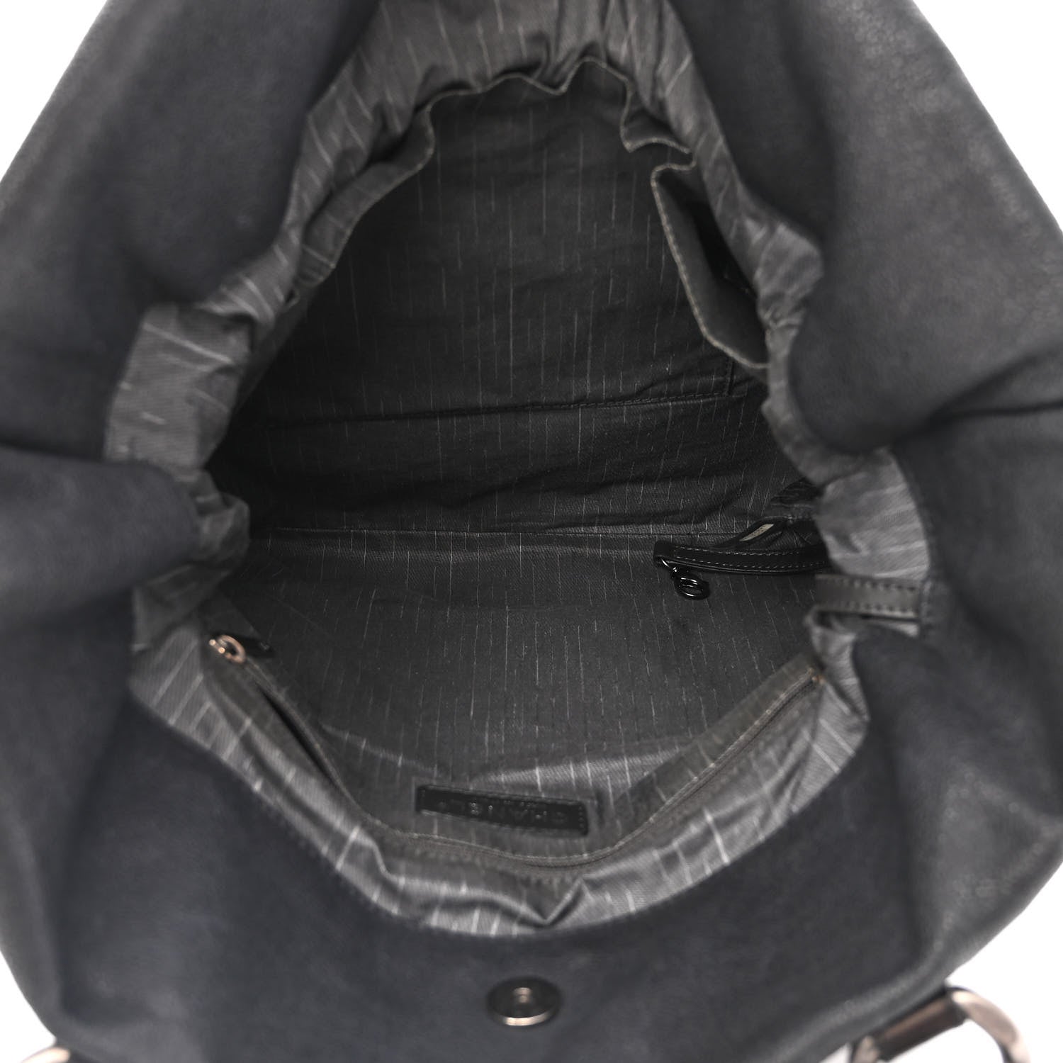 Chanel Washed Calfskin Drawstring Tote Black 5 of 22