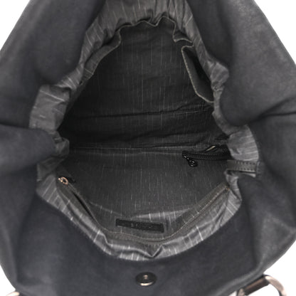 Chanel Washed Calfskin Drawstring Tote Black 5 of 22