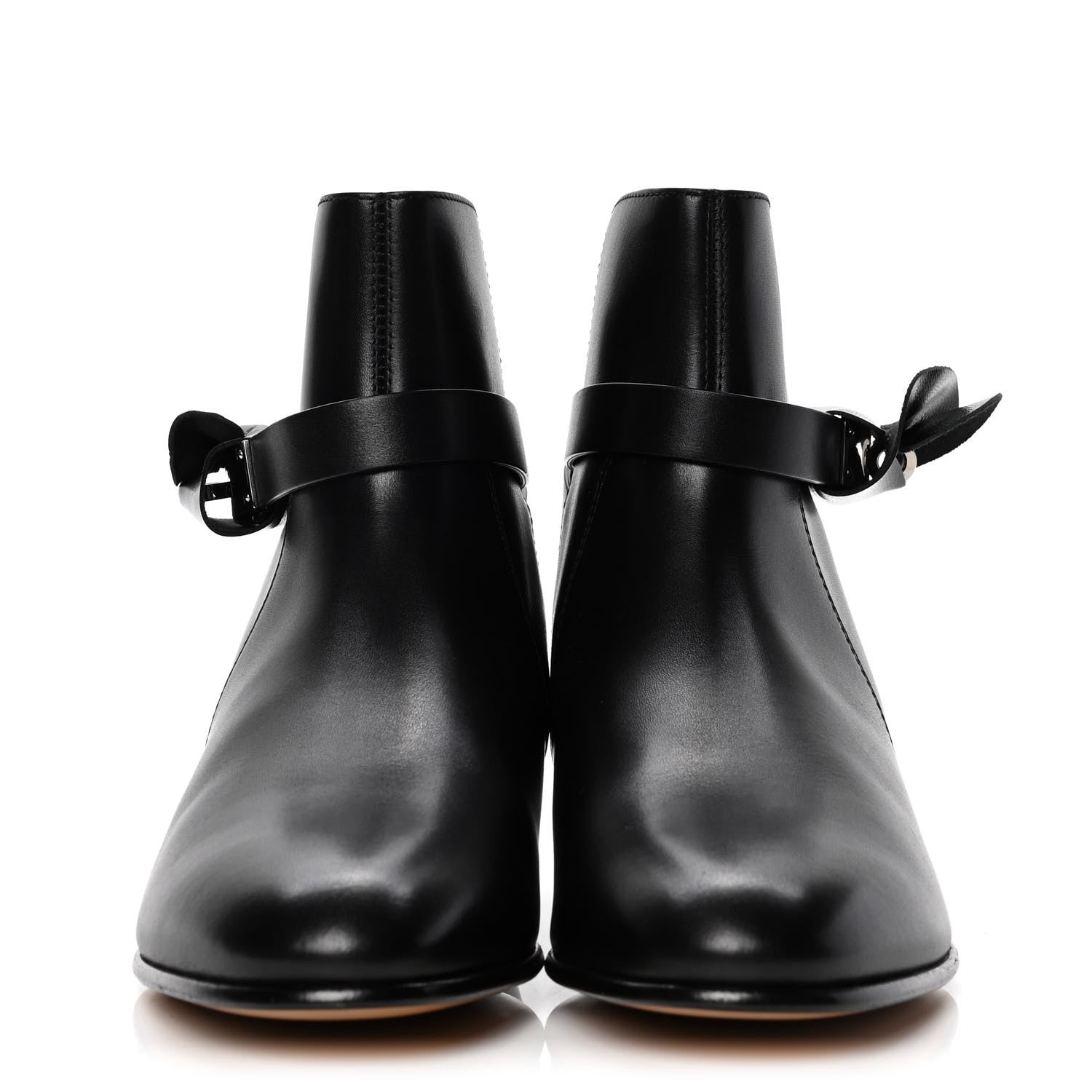 Hermes Calfskin Neo Low Boots 36 Black 2 of 4