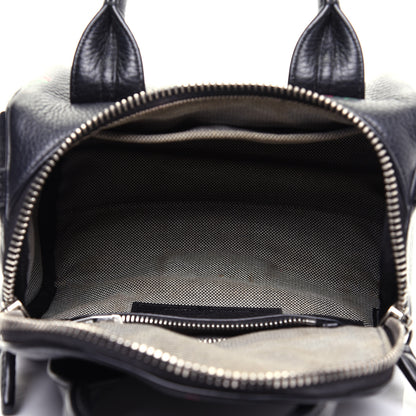 Alexander Wang Pebbled Lambskin Rose Printed Mini Rockie Black Silver Hardware 6 of 12