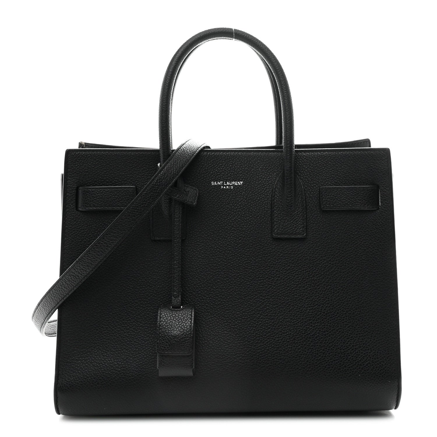 Saint Laurent Grained Calfskin Baby Sac De Jour Black 1 of 12