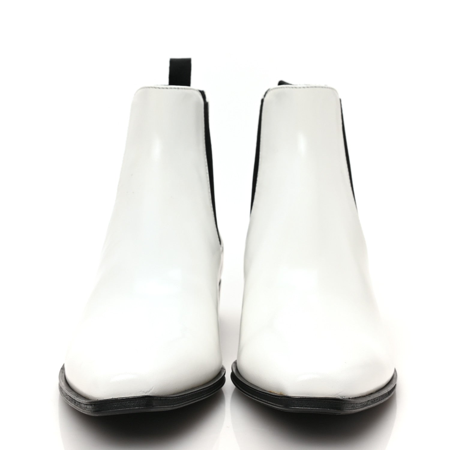 Prada Spazzolato Chelsea 30mm Ankle Boots 36 White 2 of 6