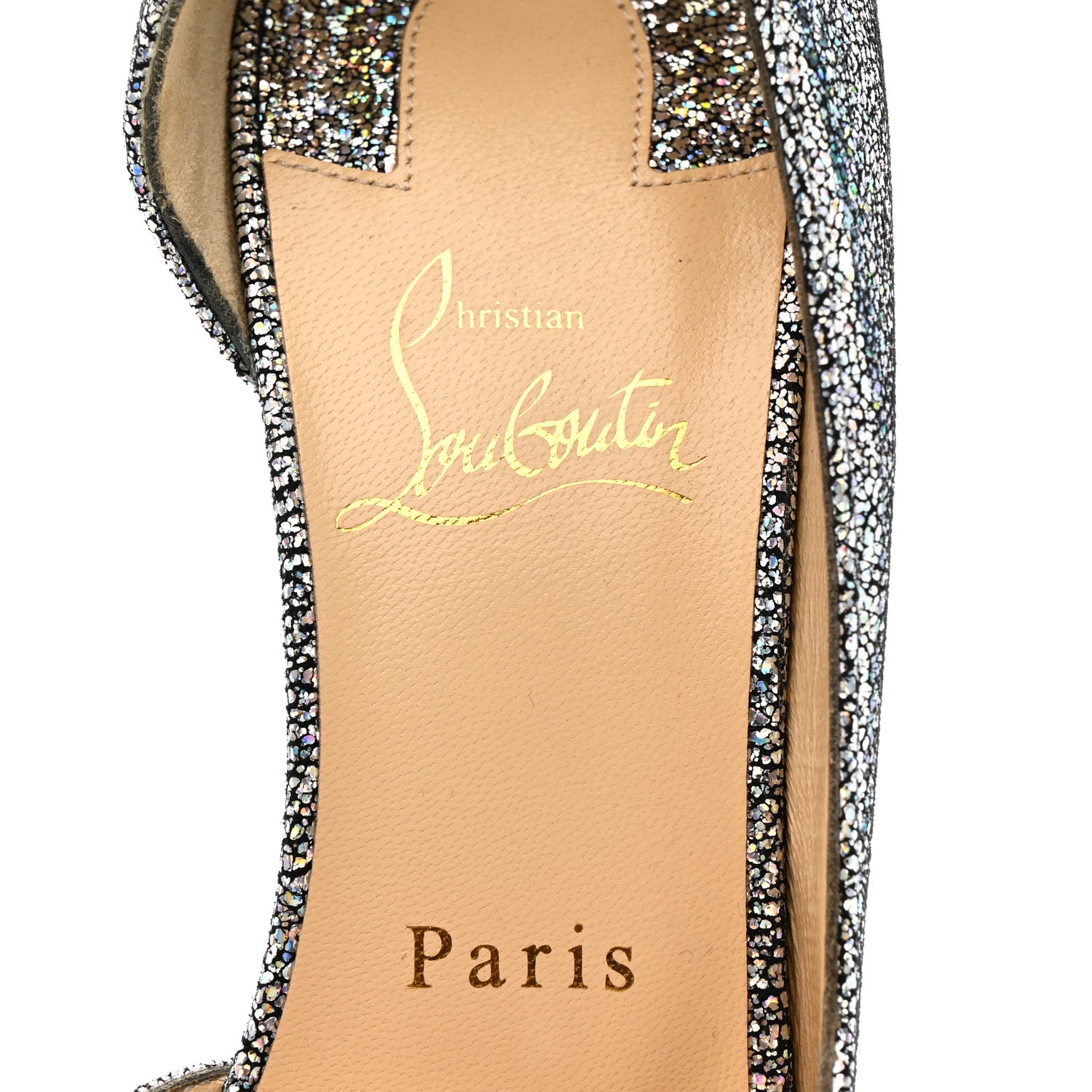 Christian Louboutin Nappa Mica Iriza 100 Pumps  39 Silver 8 of 10