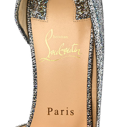 Christian Louboutin Nappa Mica Iriza 100 Pumps  39 Silver 8 of 10