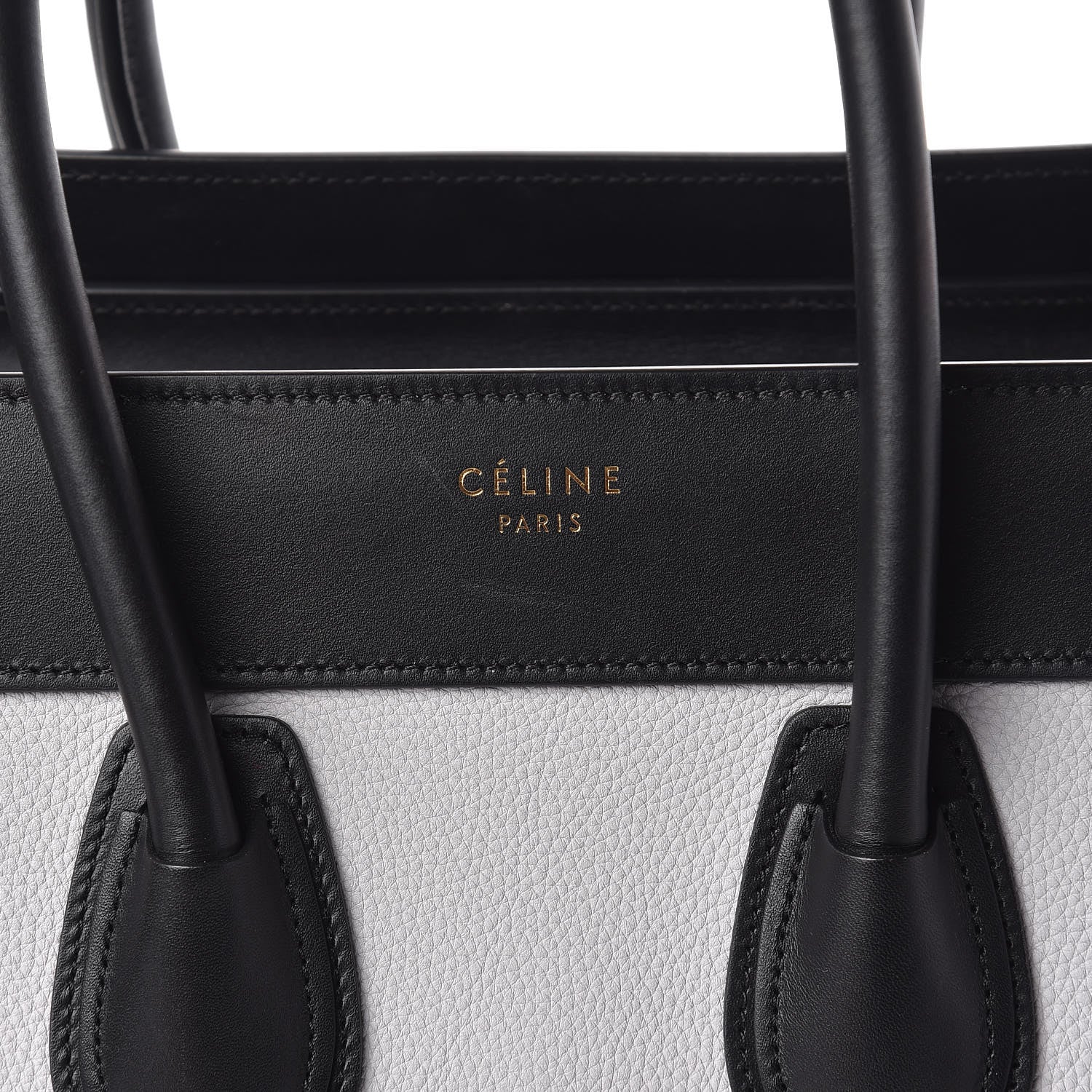 Celine Baby Grained Calfskin Nubuck Micro Tri-Color Luggage Light Grey 9 of 9