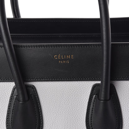 Celine Baby Grained Calfskin Nubuck Micro Tri-Color Luggage Light Grey 9 of 9