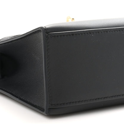 Hermes Swift Kelly Pochette Clutch Black 9 of 11