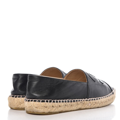 Chanel Lambskin CC Espadrilles 39 Black 4 of 13