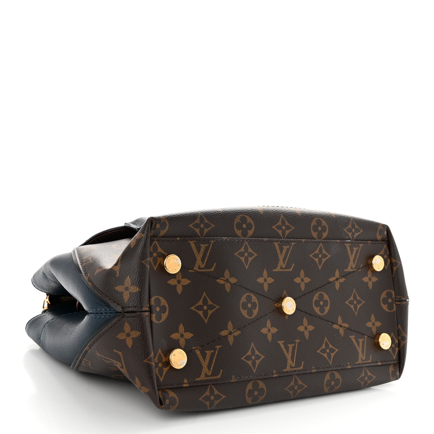 Louis Vuitton Monogram Ostrich Python Majestueux PM Blue 4 of 9