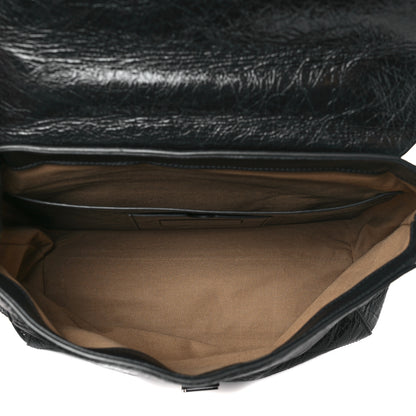 Givenchy Creased Patent Calfskin Medium ID Flap Black 5 of 9