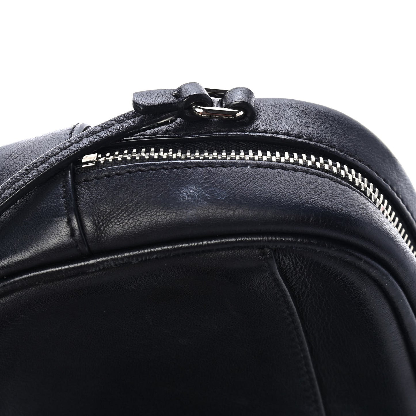 Lambskin Monogram Baby Lou Camera Bag Black
