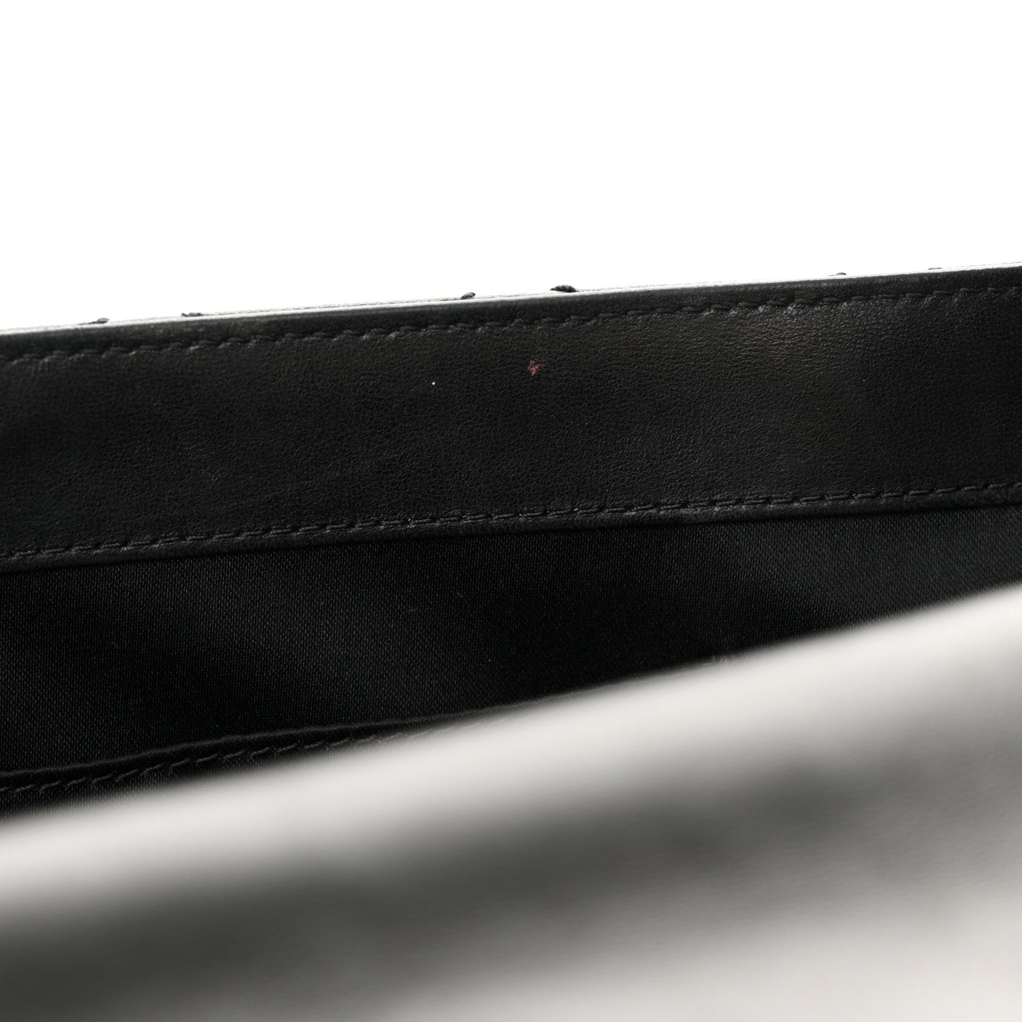 Lambskin Quilted Jumbo Easy Carry Flap Black