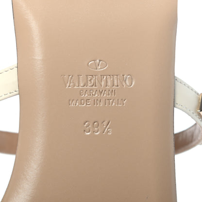 Valentino Garavani Nappa Rockstud Caged Flat Slide Sandals 39.5 Light Ivory 6 of 8