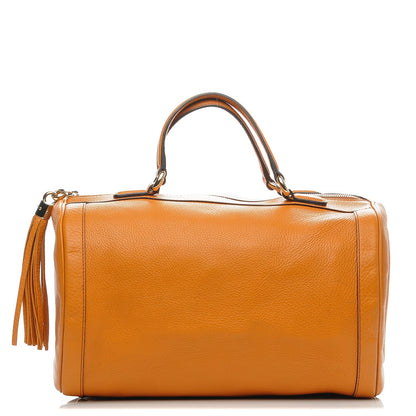 Gucci Pebbled Calfskin Medium Soho Boston Curcuma 1 of 6