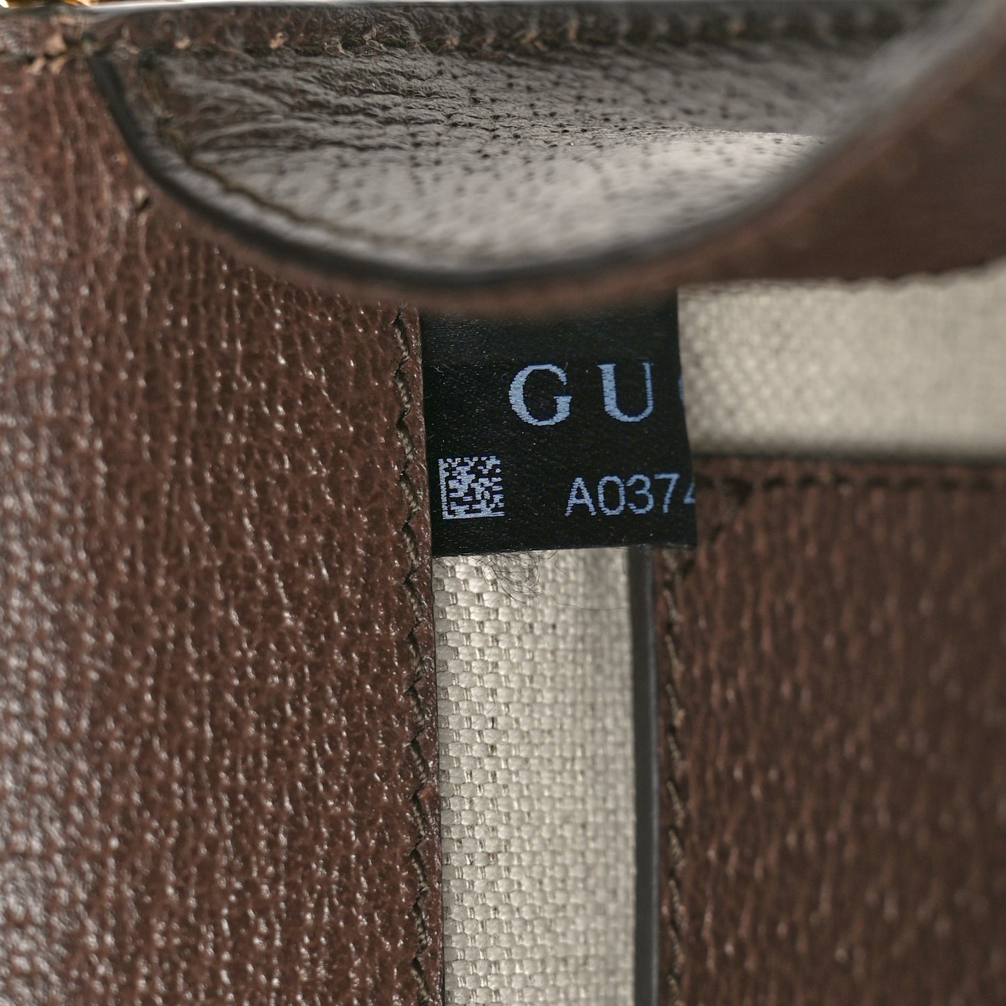 GG Supreme Monogram Textured Dollar Calfskin Web Mini Ophidia Padlock Top Handle Chain Shoulder Bag Beige Ebony New Acero