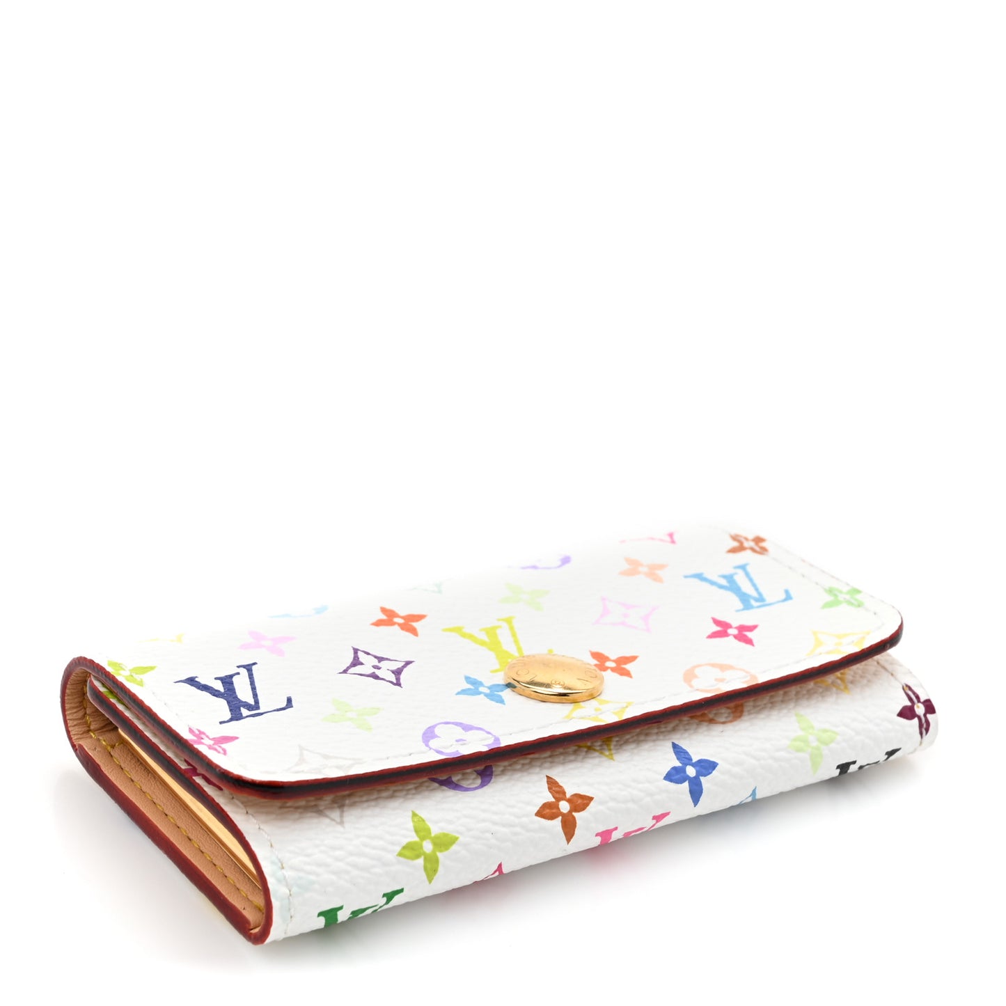 Monogram Multicolor Multicles 4 Key Holder White