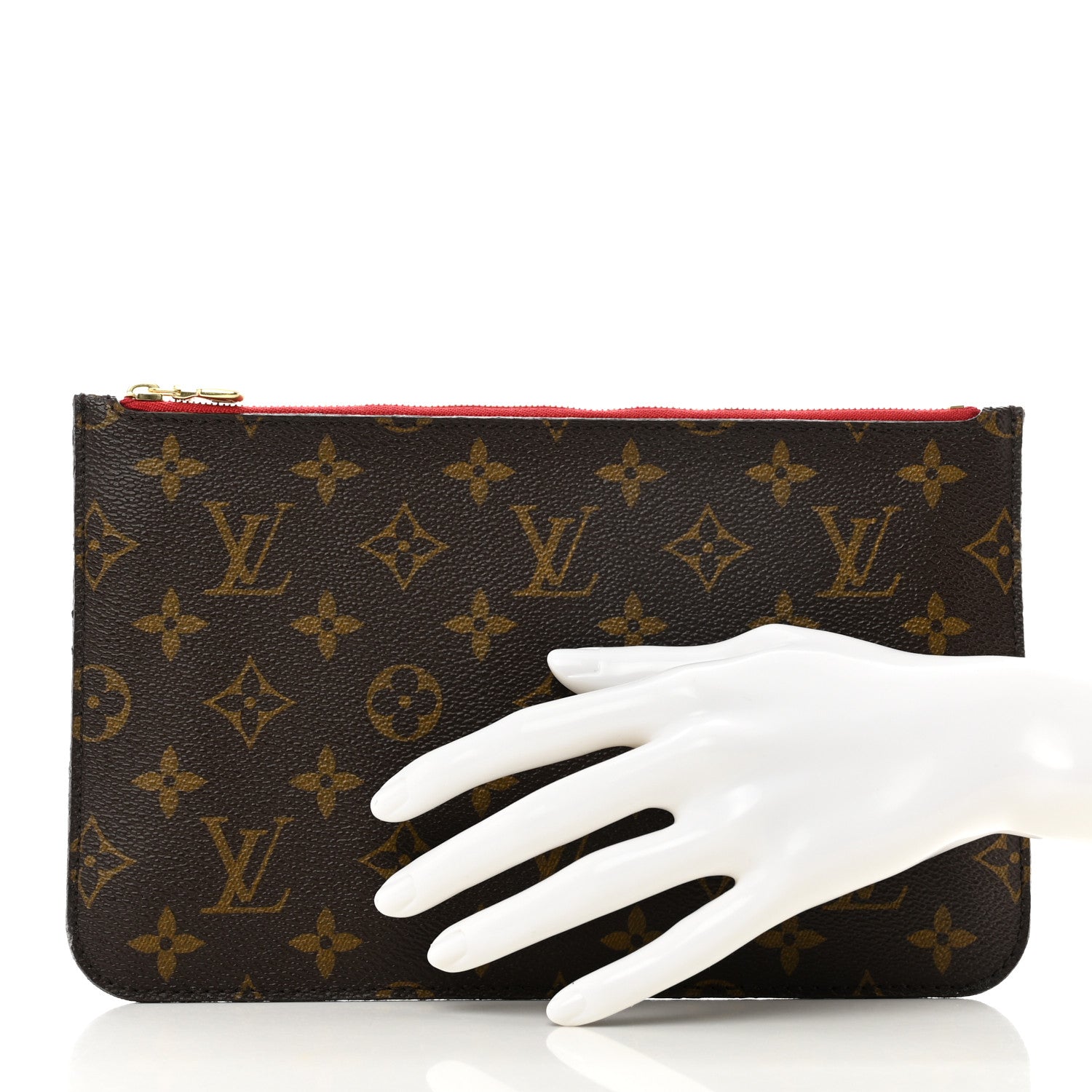Louis Vuitton Monogram Neverfull MM GM Pochette Cherry 2 of 8