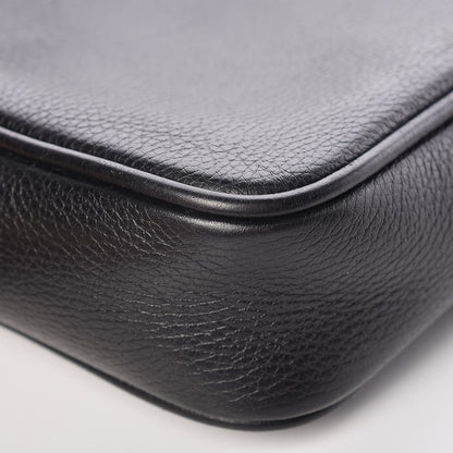 Gucci Grained Calfskin Logo Messenger Bag Black 11 of 13