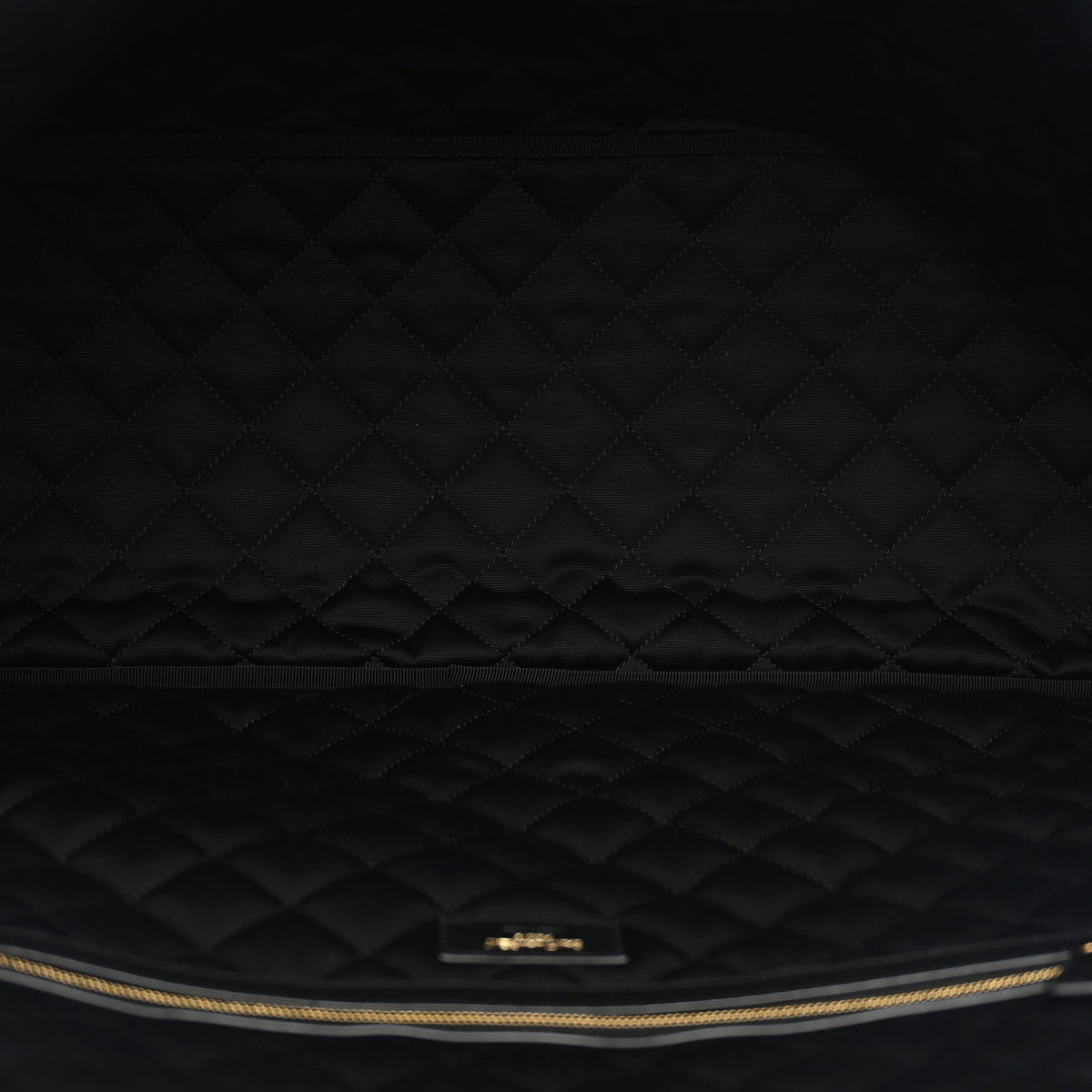 Saint Laurent Calfskin Quilted ES Giant Travel Bag Black 5 of 10