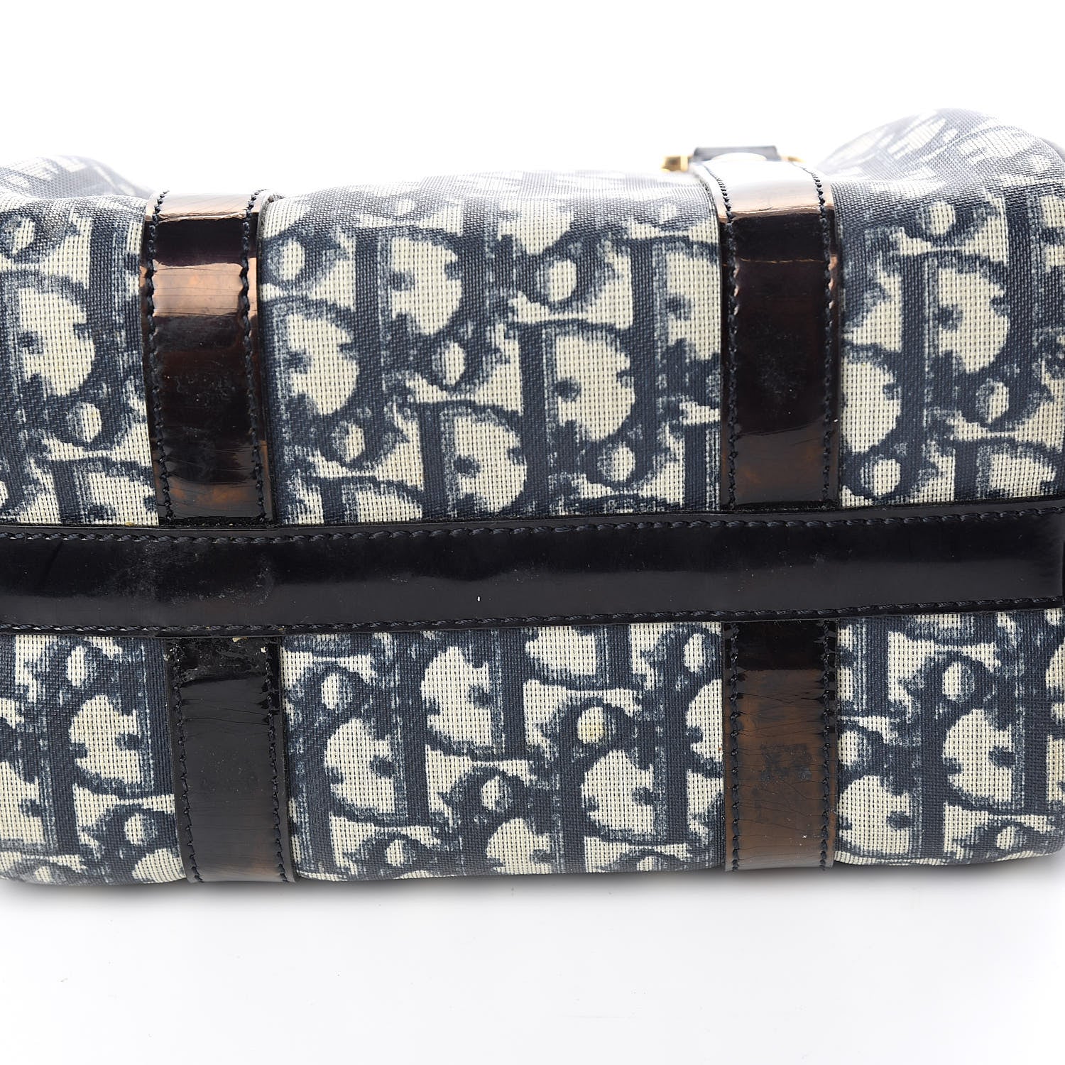 Christian Dior Monogram Boston Navy Blue 9 of 11
