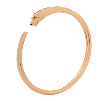 Cartier 18K Yellow Gold Tsavorite Black Onyx Panthere De Cartier Bracelet 15 3 of 5