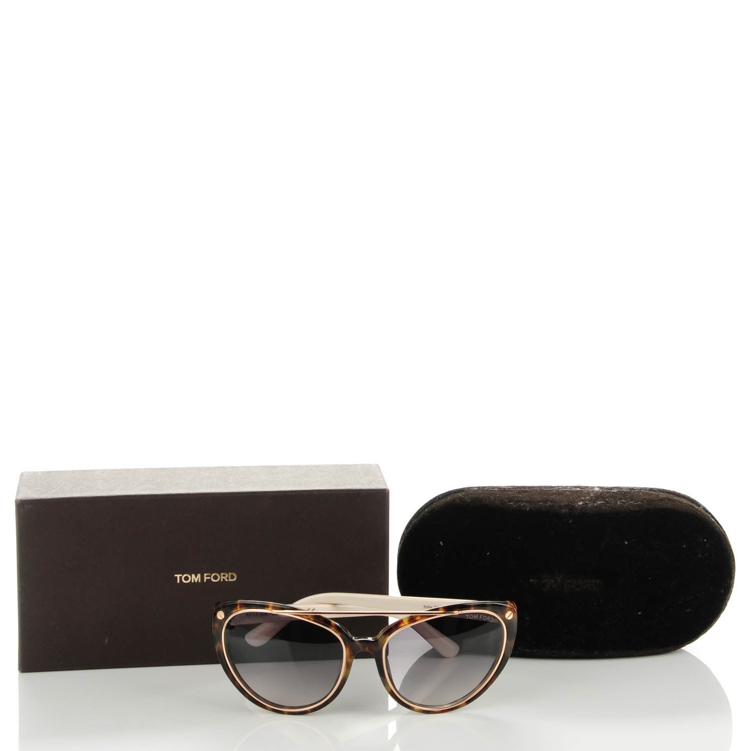 Tom Ford Edita Sunglasses TF384 Havana 6 of 6