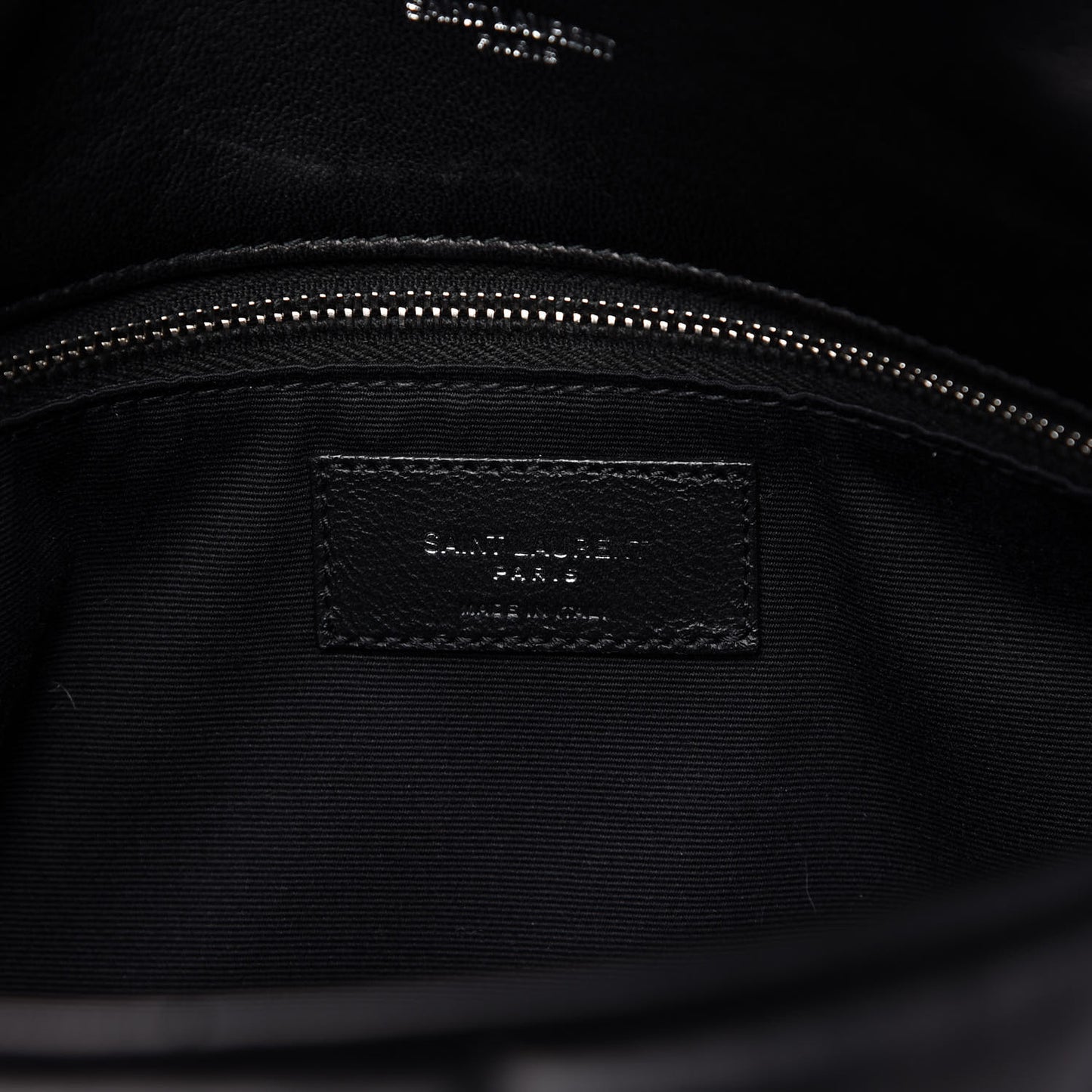 Lambskin Quilted Medium Loulou Puffer Monogram Chain Satchel Black