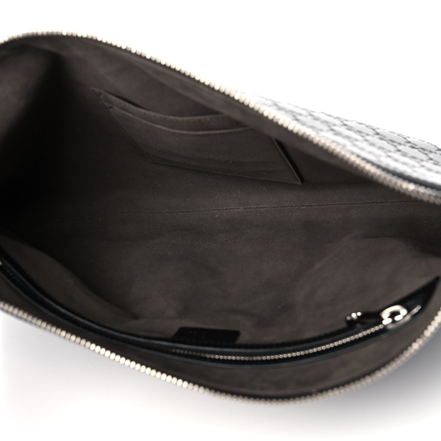 Gucci Guccissima Medium Flat Messenger Bag Black 5 of 15