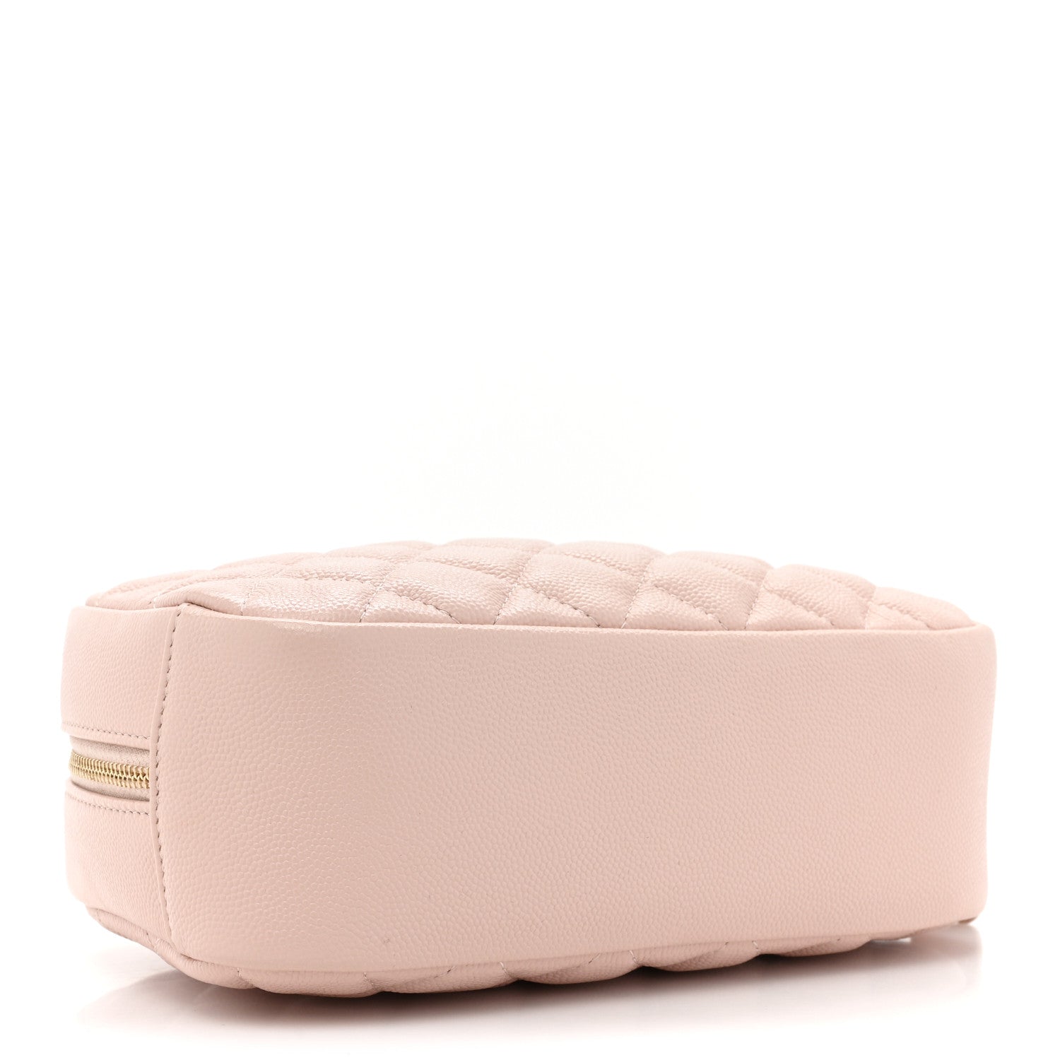Chanel Caviar Quilted Medium Curvy Pouch Cosmetic Case Light Pink 4 of 9