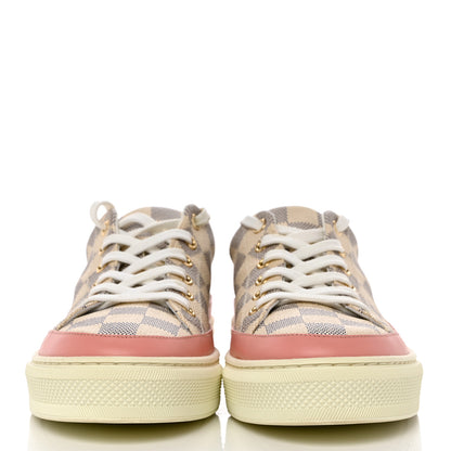 Louis Vuitton Damier Azur Stellar Sneakers 39 Rose Ballerine 2 of 9