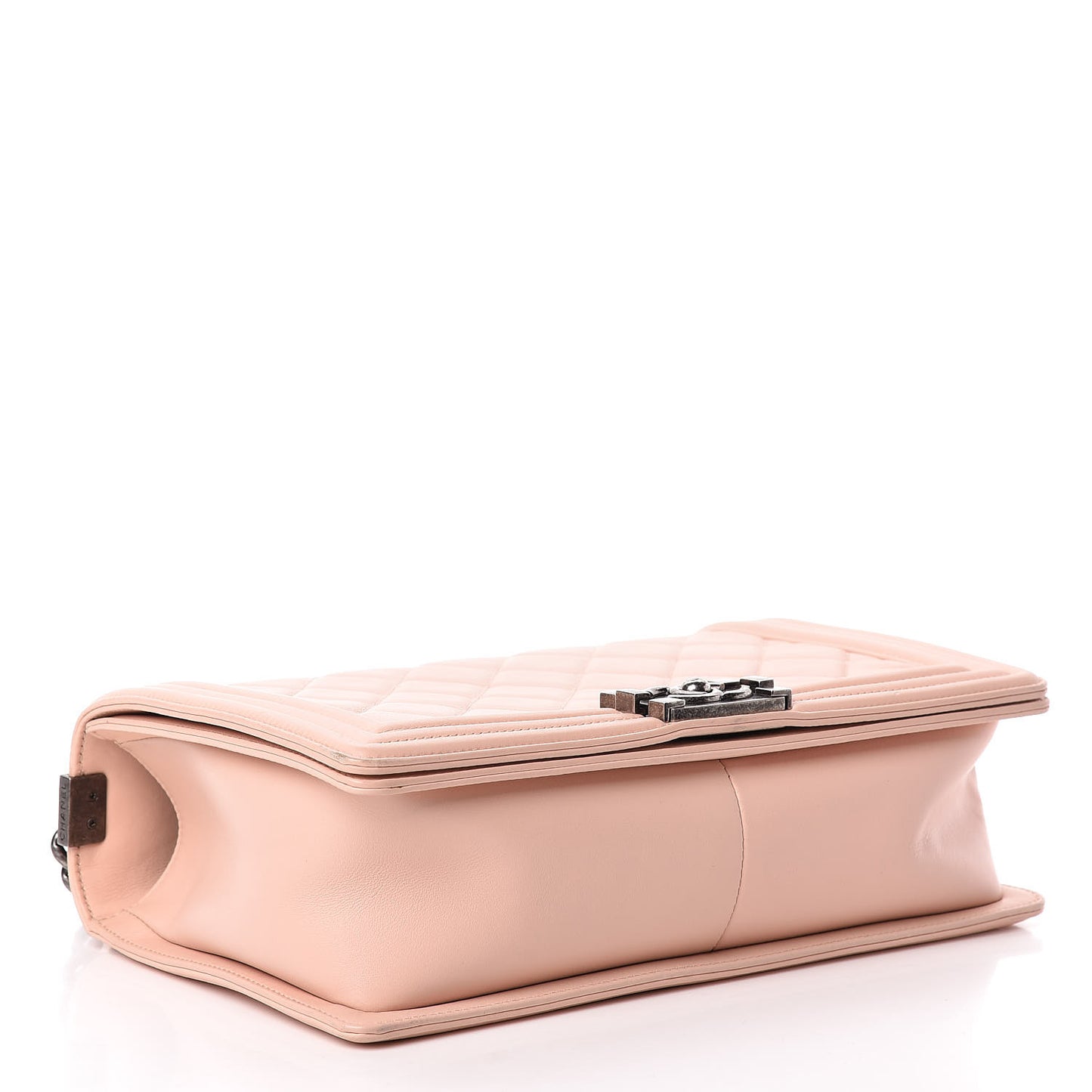 Calfskin Quilted New Medium Boy Flap Light Pink