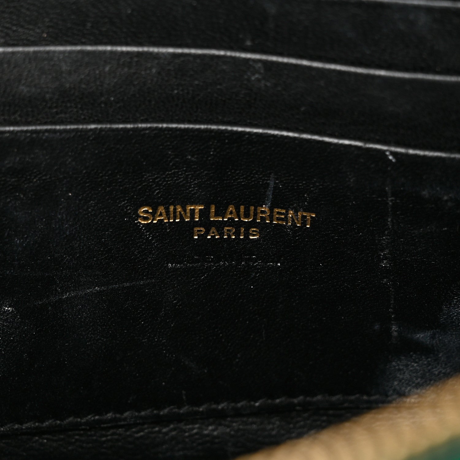 Saint Laurent Grain De Poudre Matelasse Monogram Mini Lou Camera Bag Brilliant Grass 6 of 14