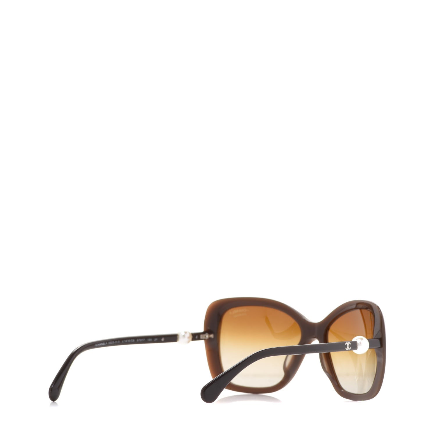Chanel Pearl Polarized Square Sunglasses 5303-H Brown 4 of 7