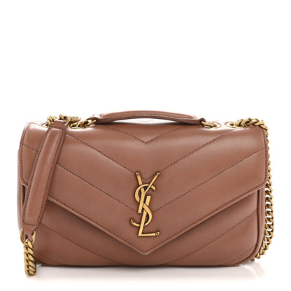 Saint Laurent Lambskin Chevron Quilted Small Loulou Hortensia 1 of 14