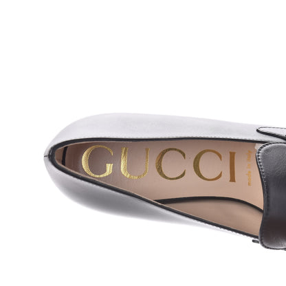 Gucci Malaga Kid Zumi Mid Heel Loafers 38.5 Black 7 of 10