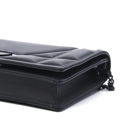 Christian Dior Ultra Matte Calfskin Diorama Wallet on Chain Pouch Black 8 of 8
