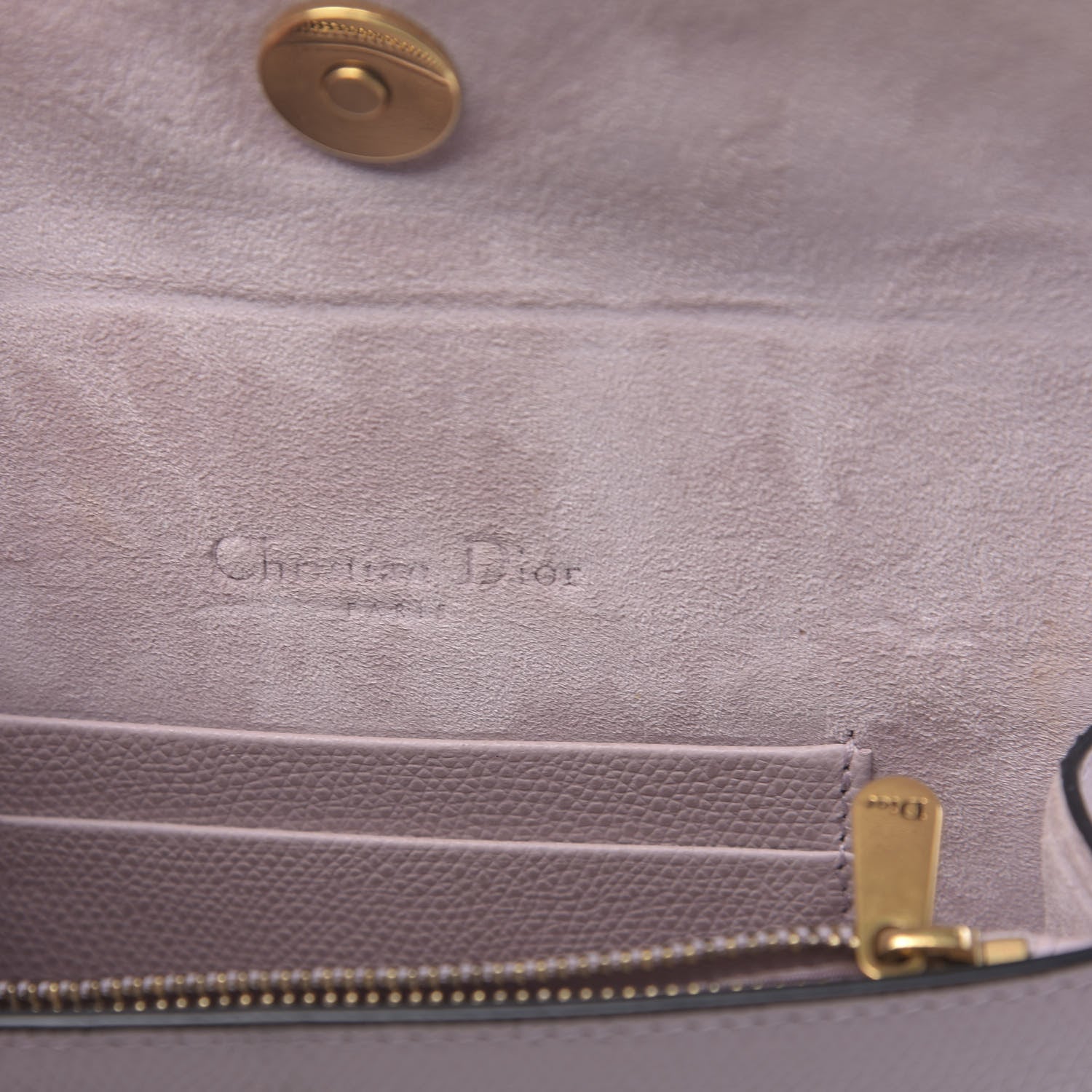 Christian Dior Grained Calfskin Saddle Belt Bag Light Purple 6 of 13