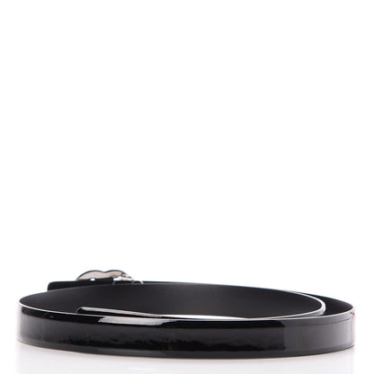 Chanel Patent CC Logo Skinny Belt 85 34 Black 2 of 8