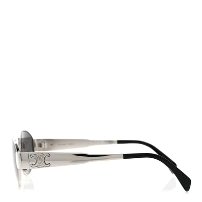 Celine Metal Triomphe 01 Sunglasses CL40235U Silver Black 3 of 8