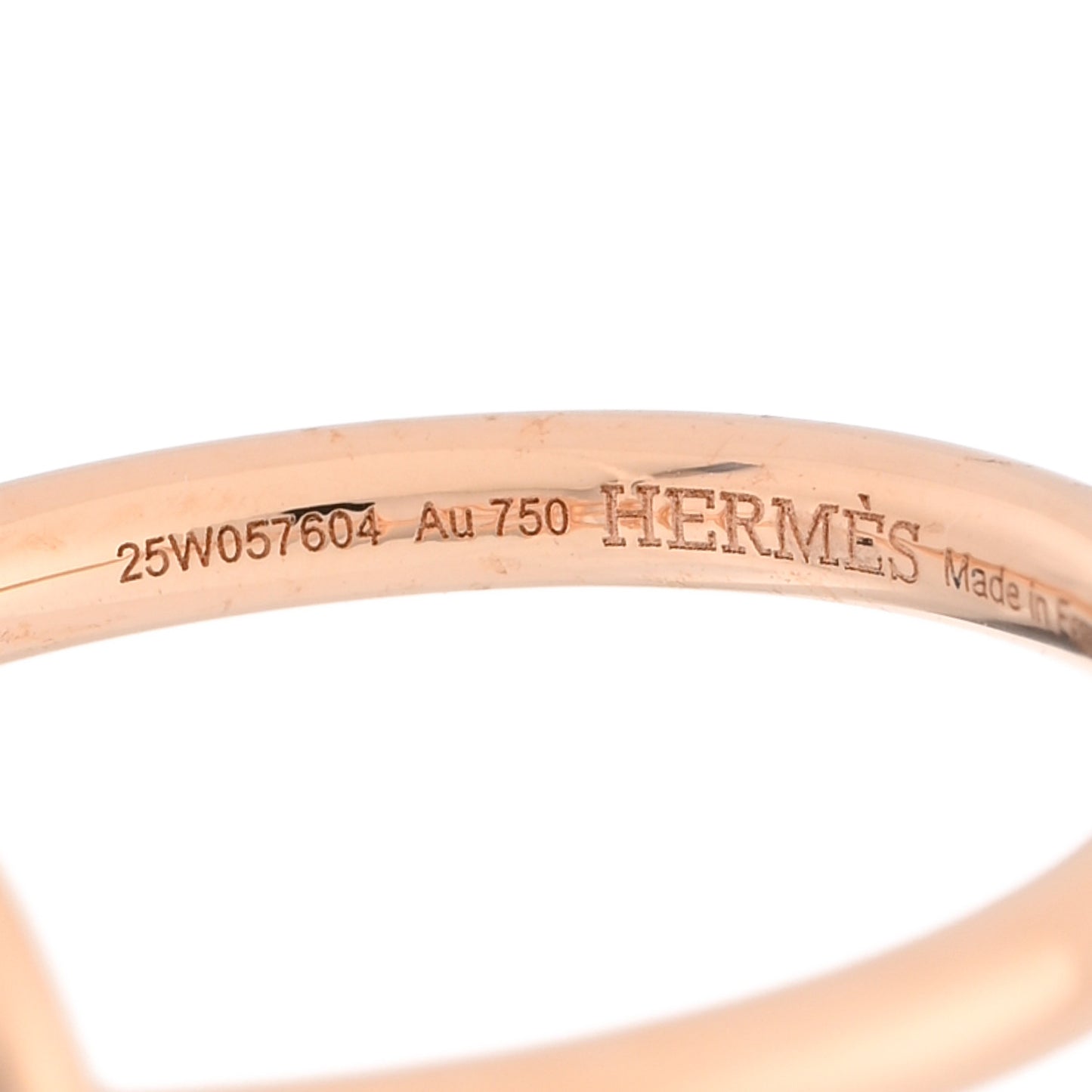 18K Rose Gold Diamond PM Echappee Ring 53 6.5