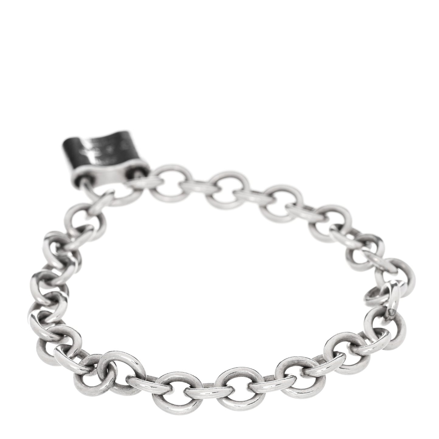 Sterling Silver 1837 Lock Charm Bracelet