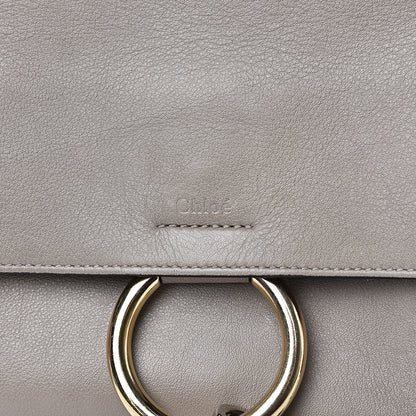 Chloe Calfskin Small Faye Day Shoulder Bag Motty Grey 7 of 14