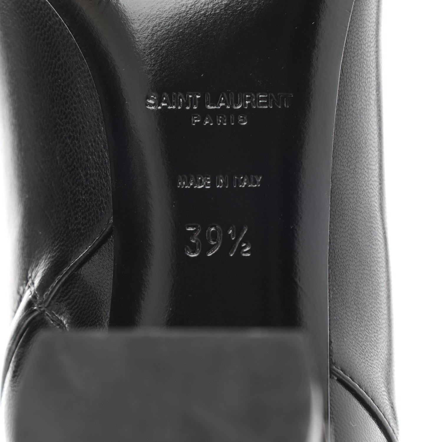 Saint Laurent Nappa Vendome Loulou Ankle Zip Boots 39.5 Black 7 of 9