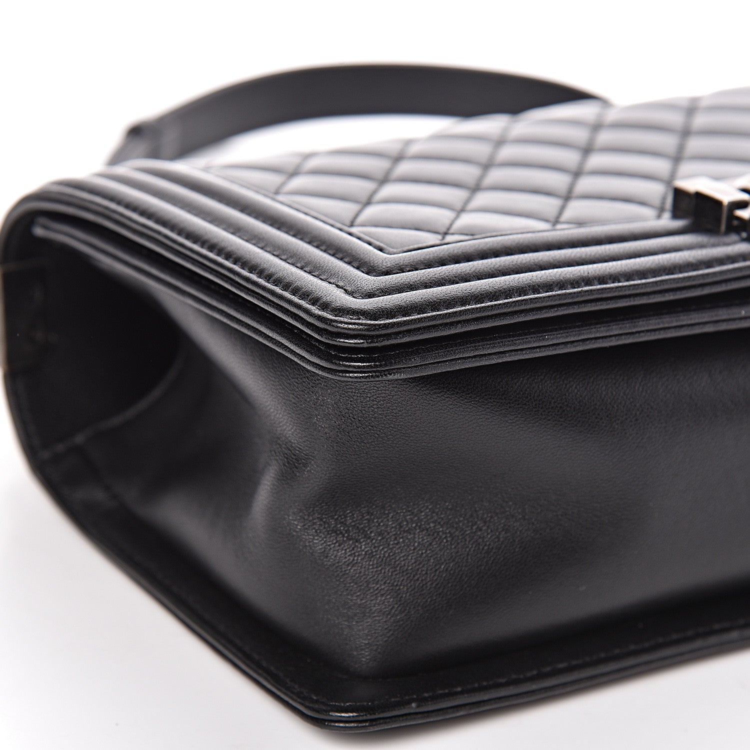 Chanel Lambskin Quilted Medium Boy Flap Black 9 of 11