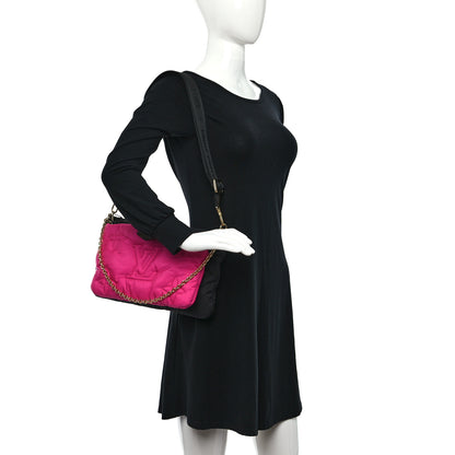 Louis Vuitton Econyl Monogram Pillow Maxi Multi Pochette Accessories Black Fuchsia 2 of 12