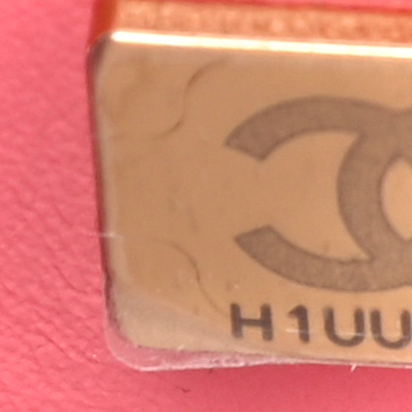 Chanel Lambskin Enamel Quilted Pending CC Mini Square Flap Pink 7 of 10