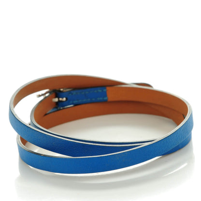 Hermes Swift Hapi 3 MM Triple Tour Wrap Bracelet L Mykonos 3 of 7